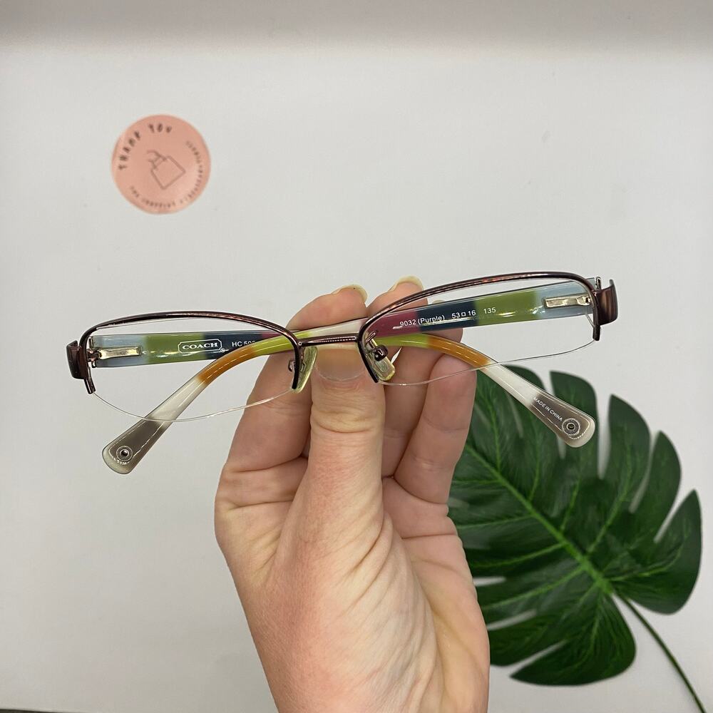 Coach Prescription Eyeglasses NO LENSES Glasses Style Accessory HC5004 (Bettie)